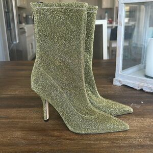Gold Glittery Boots